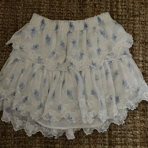 LoveShackFancy Skirt with lace detail